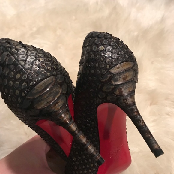 Real Python Christian Louboutin heels, Sz. 38 - Picture 6 of 6